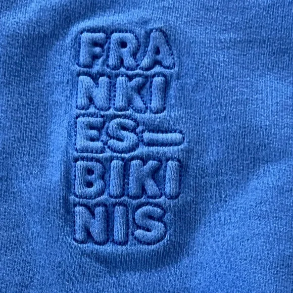 Frankie’s Bikinis Sweatsuit Blue Crewneck Sweatshirt and Sweatpants Small - Picture 9 of 11